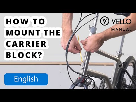 How to Install Front Rack Block on VELLO Folding Bike