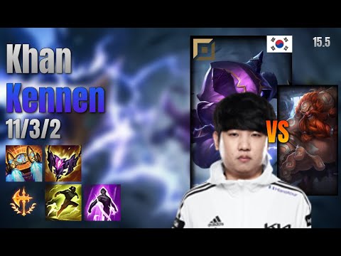 Khan Top Kennen vs Gragas lol KR solo rank Full Game 15.5 | 칸 케넨 vs 그라가스