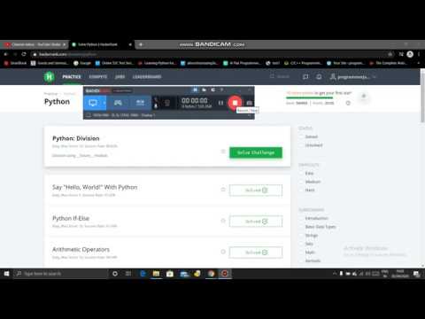 Hackerrank Python Series 4 Division