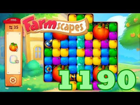 Farmscapes Level 1190 HD Gameplay Walkthrough | 3 - match game | android | ios | pc | GameGo Game