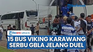 Ratusan Viking Karawang Serbu GBLA Pakai 15 Bus, Optimis Persib Menang Taklukkan Persija Jakarta