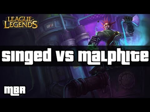 Mad Scientist Singed Vs Malphite | Full AP | Top Lane | League Of Legends