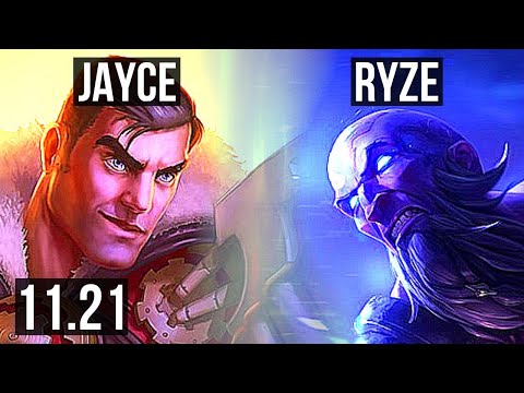 JAYCE vs RYZE (TOP) | 6/1/2, 400+ games | KR Grandmaster | 11.21