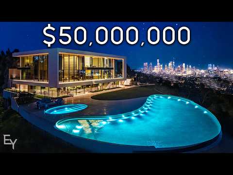 Inside a $50,000,000 Los Angeles Ultra Modern MEGA MANSION