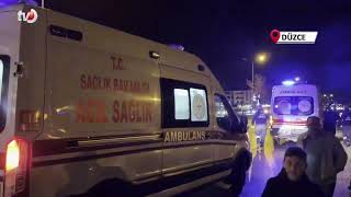 Otomobil Otobüse Çarptı 5 Yaralı