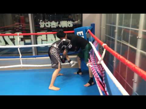 中学生総合格闘家 スパーリング