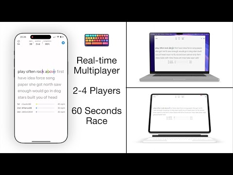 ⚡ ClickClack 2.5 – Real-Time Multiplayer Typing Races (iPhone, iPad & Mac) thumbnail