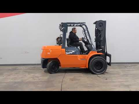 2007 Toyota 7FGU45 10,000lb Pneumatic Diesel Forklift STK 8499