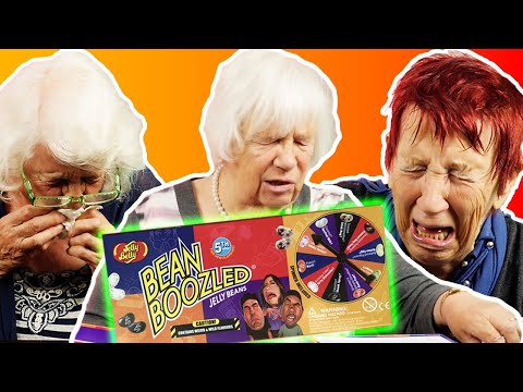 Senioren spielen JELLY BELLY - BEAN BOOZLED Challenge | Oma Geht Steil 🚀