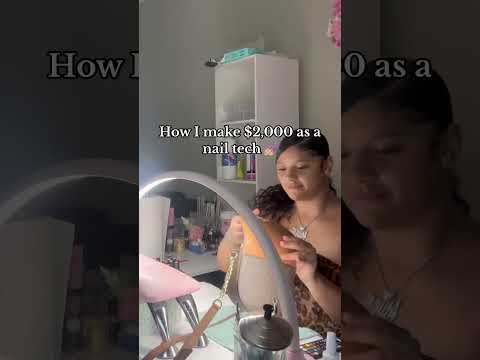 How I make $2,000 as a nail tech 🥰 #nailsnailsnails #nailtech