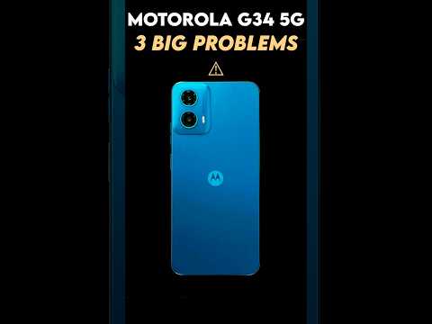 🛑 MOTOROLA G34 5G | 3 Big PROBLEM Revealed 🔥  #smartphone #unboxing #tech