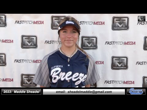 2023 Maddie Sheadel Pitcher and First Base Softball Skills Video - Ca Breeze