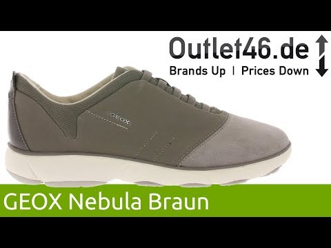GEOX Nebula Sneaker Braun l TÜV geprüft auf Qualität und Sicherheit l 360° Video l Outlet46.de