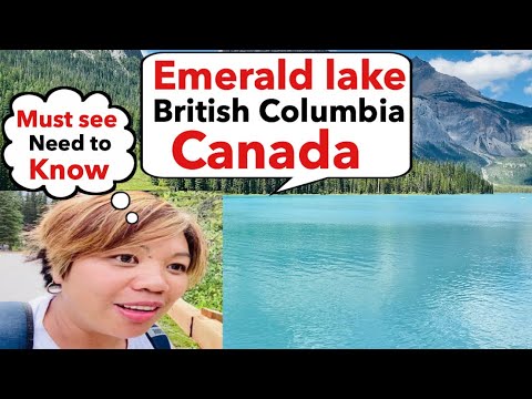 Emerald lake,Yoho National Park British Columbia Canada,summer travel vlog 2020
