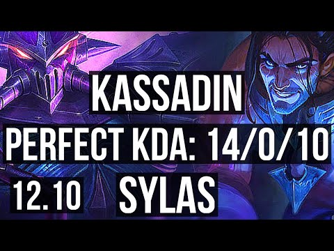 KASSADIN vs SYLAS (MID) | 14/0/10, Quadra, Legendary, 66% winrate | KR Master | 12.10