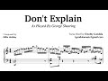 George Shearing Plays Insane Blues| Piano Transcription