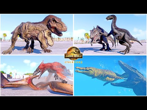 Some of The Most Favorite Dinosaur & Reptiles Animations Part 1 🦖 Jurassic World Evolution 2 - JWE