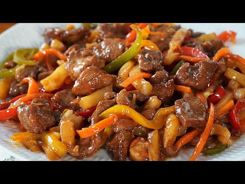 CERDO AGRIDULCE CON PIÑA. COMIDA CHINA FÁCIL