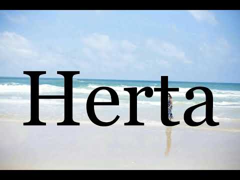 How To Pronounce Herta🌈🌈🌈🌈🌈🌈Pronunciation Of Herta