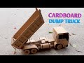 Remote Controlled RC Dump Truck From Cardboard RC Dump Truck Cardboard Dump Truck