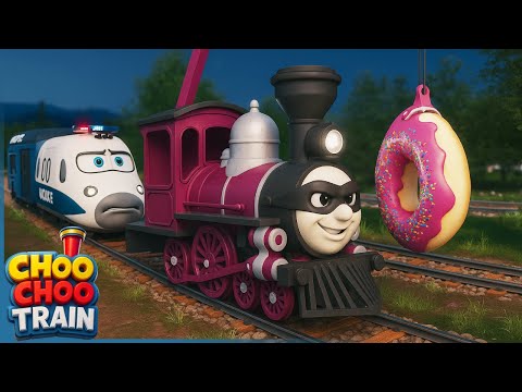 🍩 Let’s Catch The Donut Thief | Shinkansen Police Train vs Thief Train 🚂🎃
