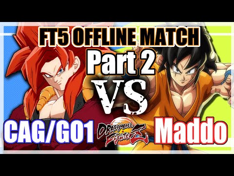 【DBFZ】GO1 VS MADDO FT5 OFFLINE MATCH part.2【SSJ4 Gogeta】ゴジータ４