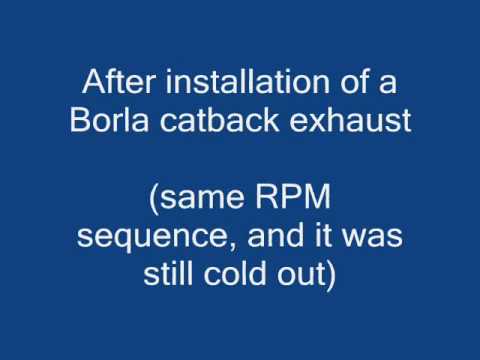 Subaru Outback XT Borla 140123 Exhaust (before and after)