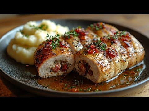Gefülltes Schweinefilet im Ofen – Zart, Saftig & Einfach Lecker! Perfektes Rezept für Gäste