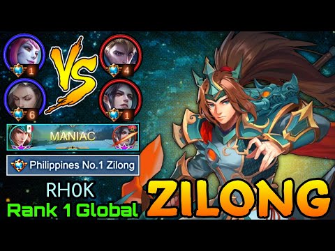 Zilong MANIAC!! Battle of Supreme! - Top 1 Global Zilong by RH0K - MLBB