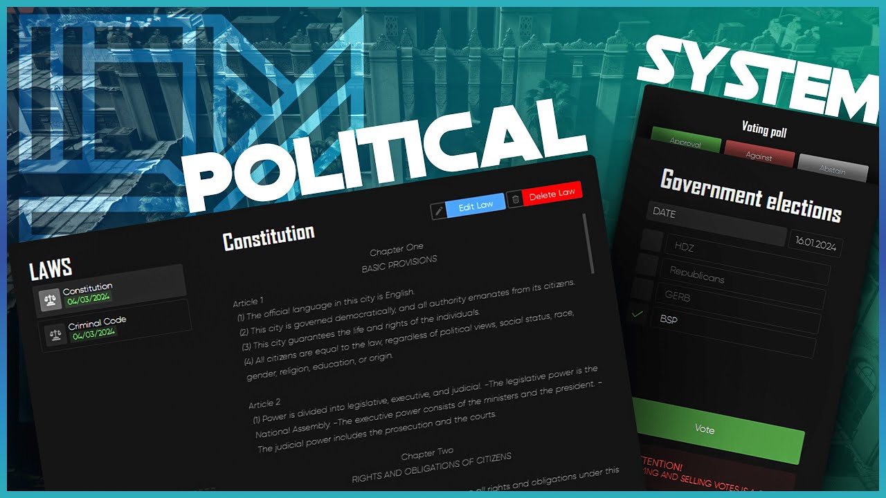 [QB/QBOX/ESX] BK Government System - The Most Advanced FiveM Political Script thumbnail 2