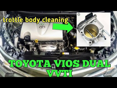 trottle body cleaning TOYOTA VIOS dual VVTI