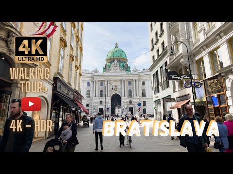 Exploring the Charm of Bratislava, Slovakia in Stunning 4K - Virtual Walking Tour 2023
