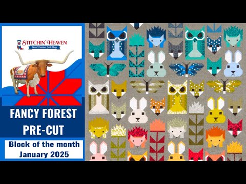 Fancy Forest Pre-Cut Block of the Month Welcome January 2025