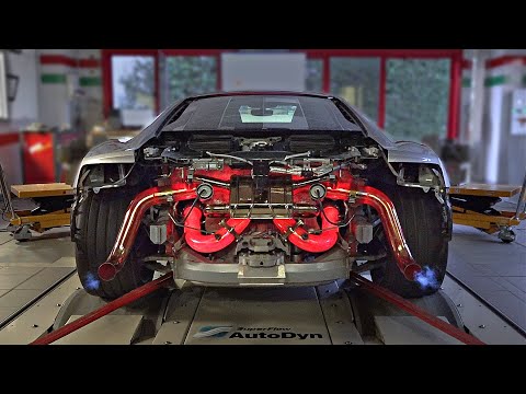 Audi R8 Performance feat. Capristo Exhaust getting RED HOT on the DYNO!🔥*sounds amazing*