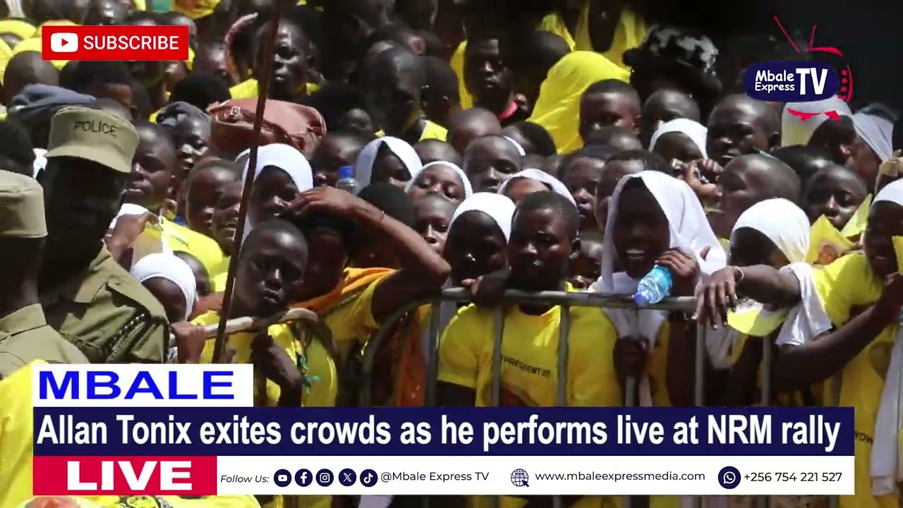 Allan Tonix performing live in Mbale