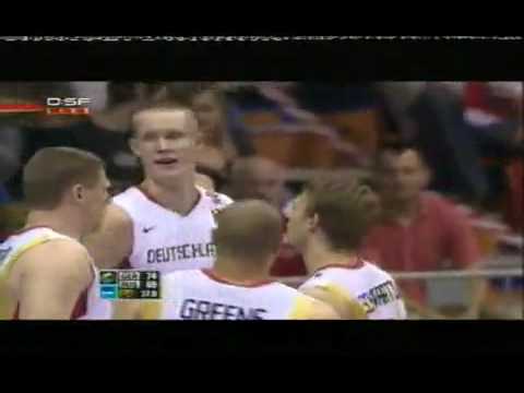 Robin Benzings Dreier kurz vor Schluß gegen Russland Euro 2009