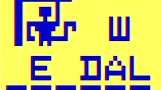 Hangman Atari 2600 Gameplay