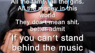 Anjulie- Stand Behind the Music (LYRICS on Screen!)