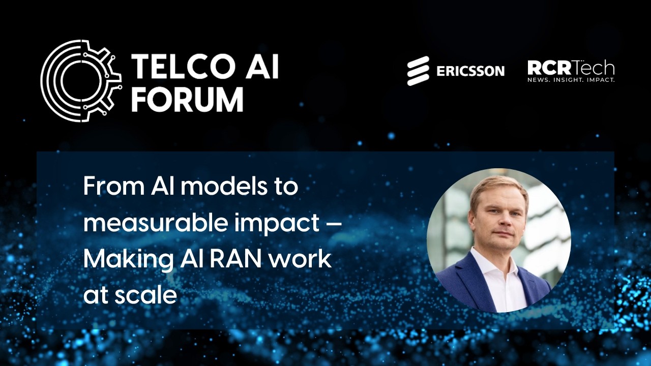From AI models to measurable impact — Making AI RAN work at scale