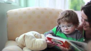 Goodnight Moon - Reuben has CHARGE Syndrome and is moderately-severaly deaf. Here Aged 4