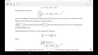 week 5 (chain rule, differentiation of log, trigo & exponential function) video 1/2