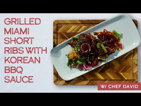 Grilled Miami Short Ribs with Korean BBQ Sauce