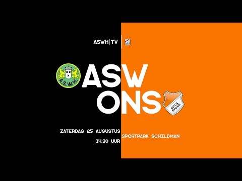 Samenvatting ASWH - ONS Sneek 1-0 (25-08-2018)