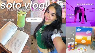 Solo Diaries Vlog!🧺 Painting, Baking, Coffee Shops, Enjoying My Own Company & Finding Balance