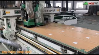 MÁY CNC NESTING IN TEM HOLZTEK. MÁY CNC TRUNG TÂM IN TEM TỰ ĐỘNG GẮP PHÔI RA VÁN