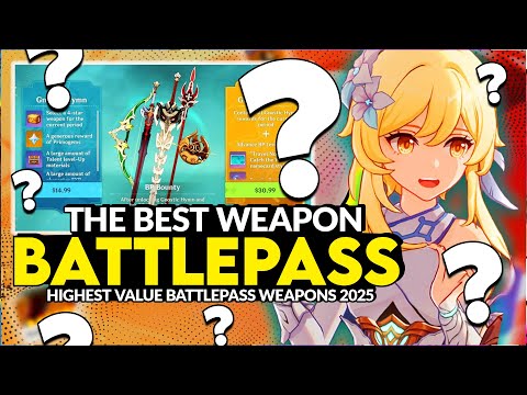 🆕️ BEST Battle Pass Weapons in 2025! [Genshin Impact New Player Guide]