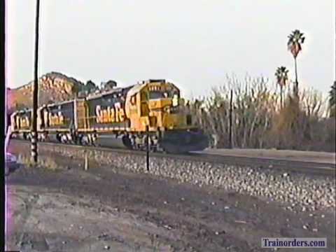 Classic Railroad Series 197 - ATSF at Riverside, CA January 10, 1992