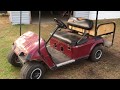 Old Electric Golf Cart Converted to Gasoline Engine Old Electric Golf Cart Converted to Gasoline Engine
