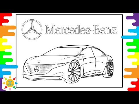 New Electric Mercedes EQS Coloring Page | Mercedes EQS Coloring | Unknown Brain - Dance With Me
