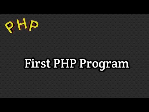 How To Write Your First Php Program First Php Program Your First Php Enabled Page